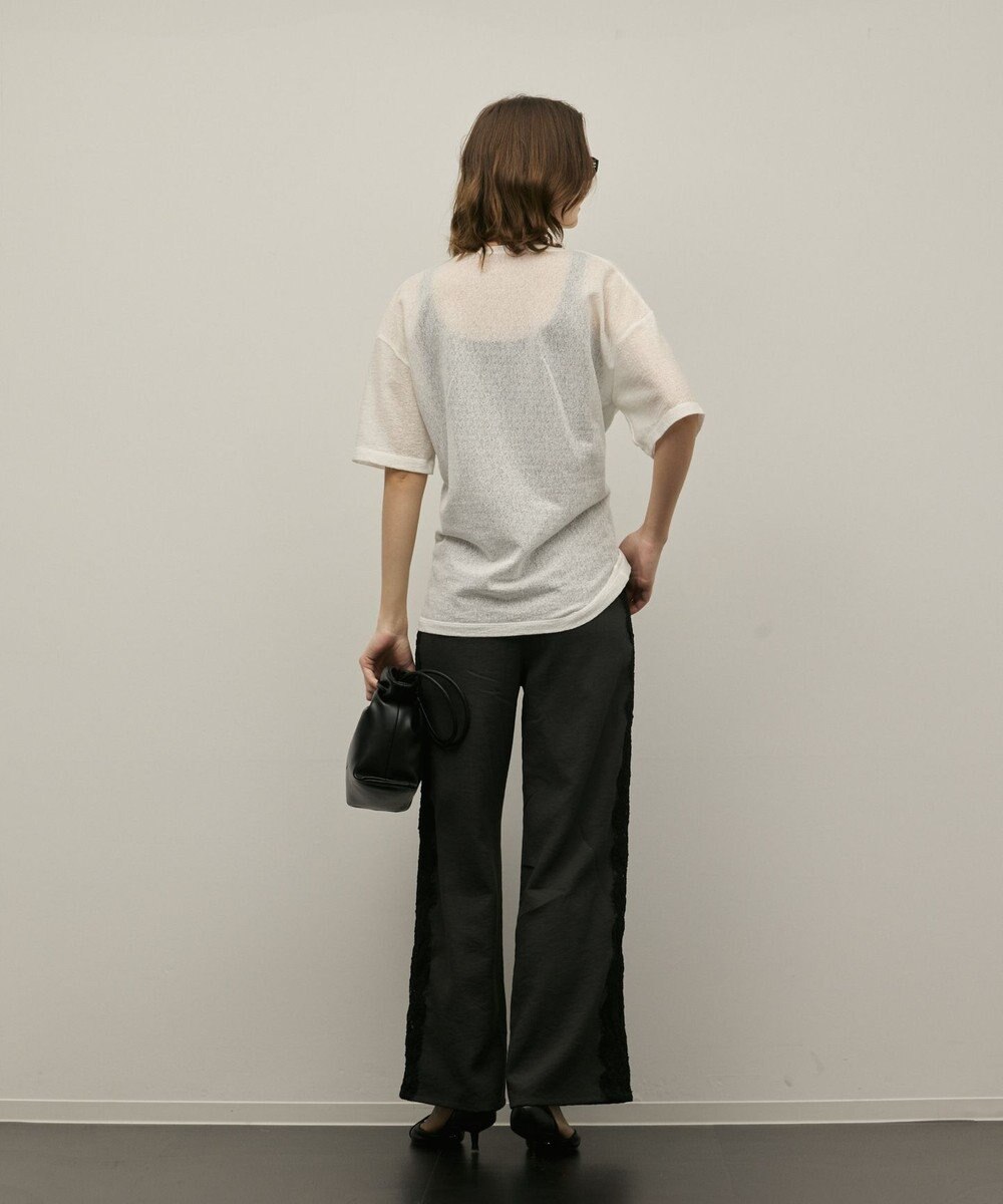 GRACE CONTINENTAL タックロゴTシャツ 