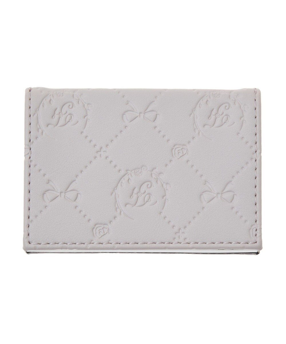 Maison de FLEUR パールビジューモノグラムカードケース 