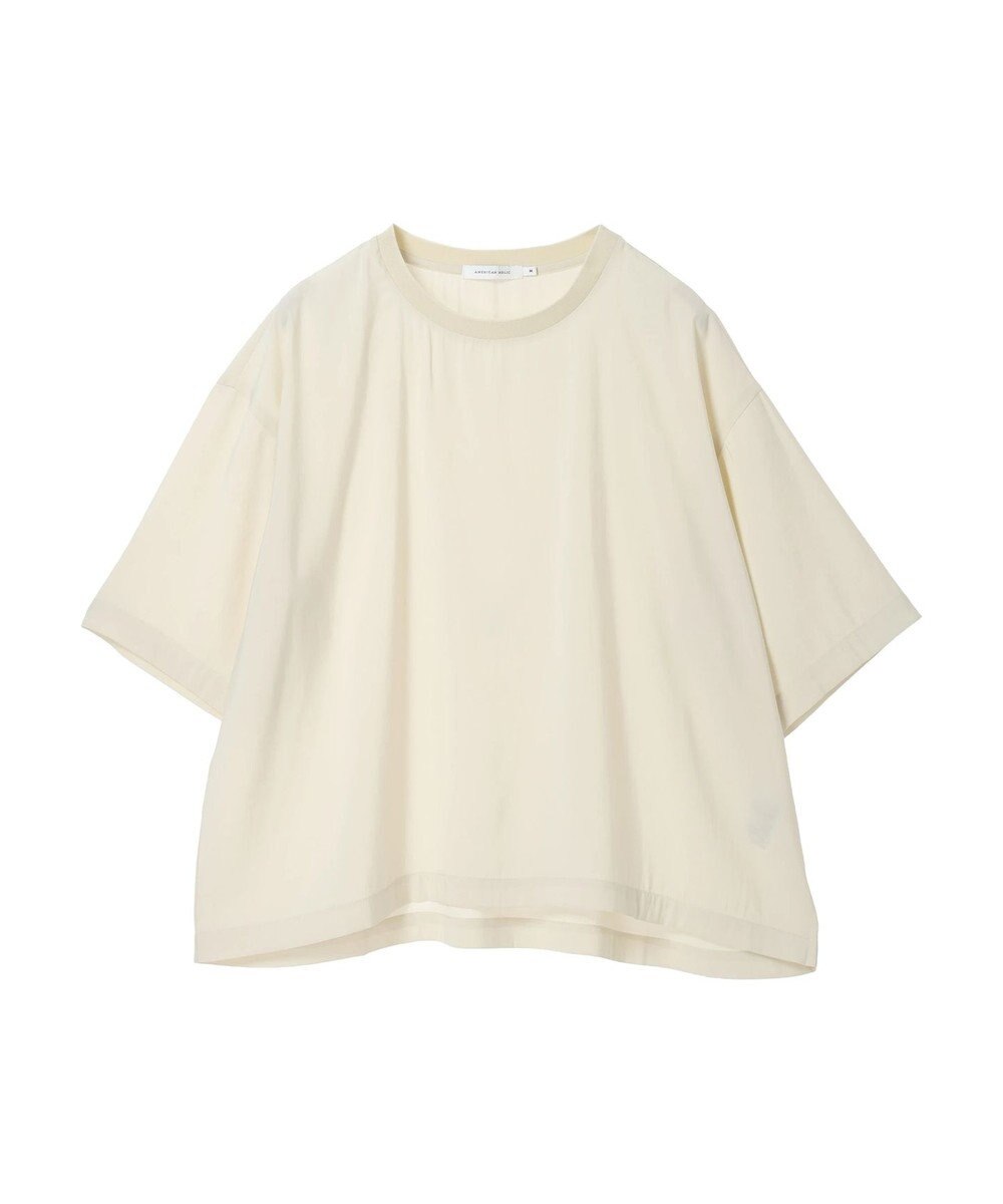 AMERICAN HOLIC 接触冷感　衿リブブラウソー 