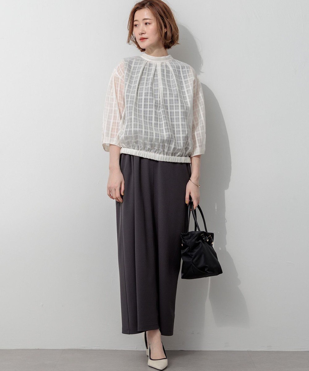 23区 【先行予約】ダブルフェイスジャージー Iラインワンピース 