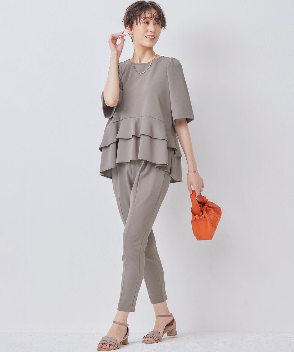 組曲 S 【WEB限定】スタイルアップジャージー パンツ 