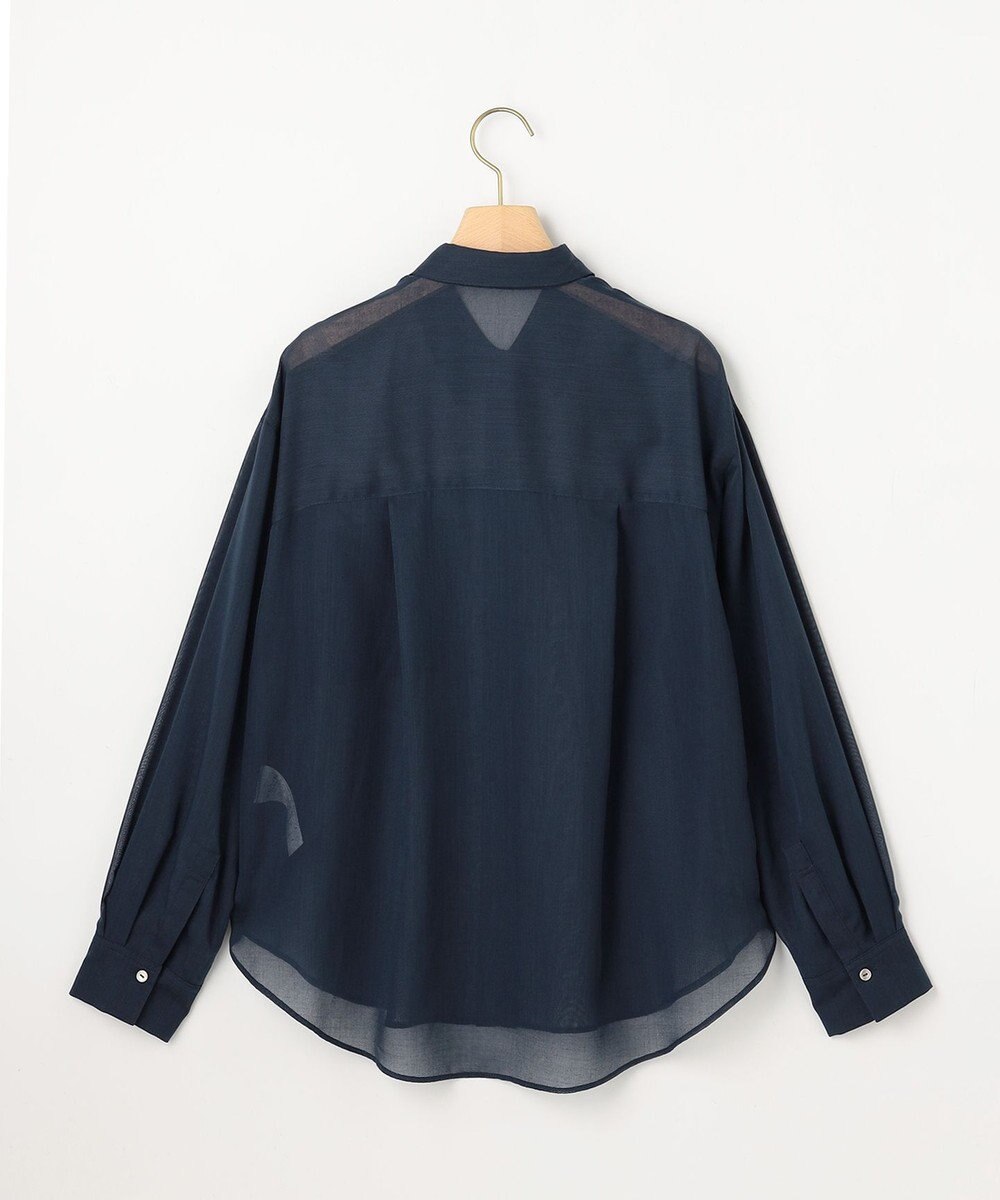 組曲 エアリーボイルシアー シャツ 