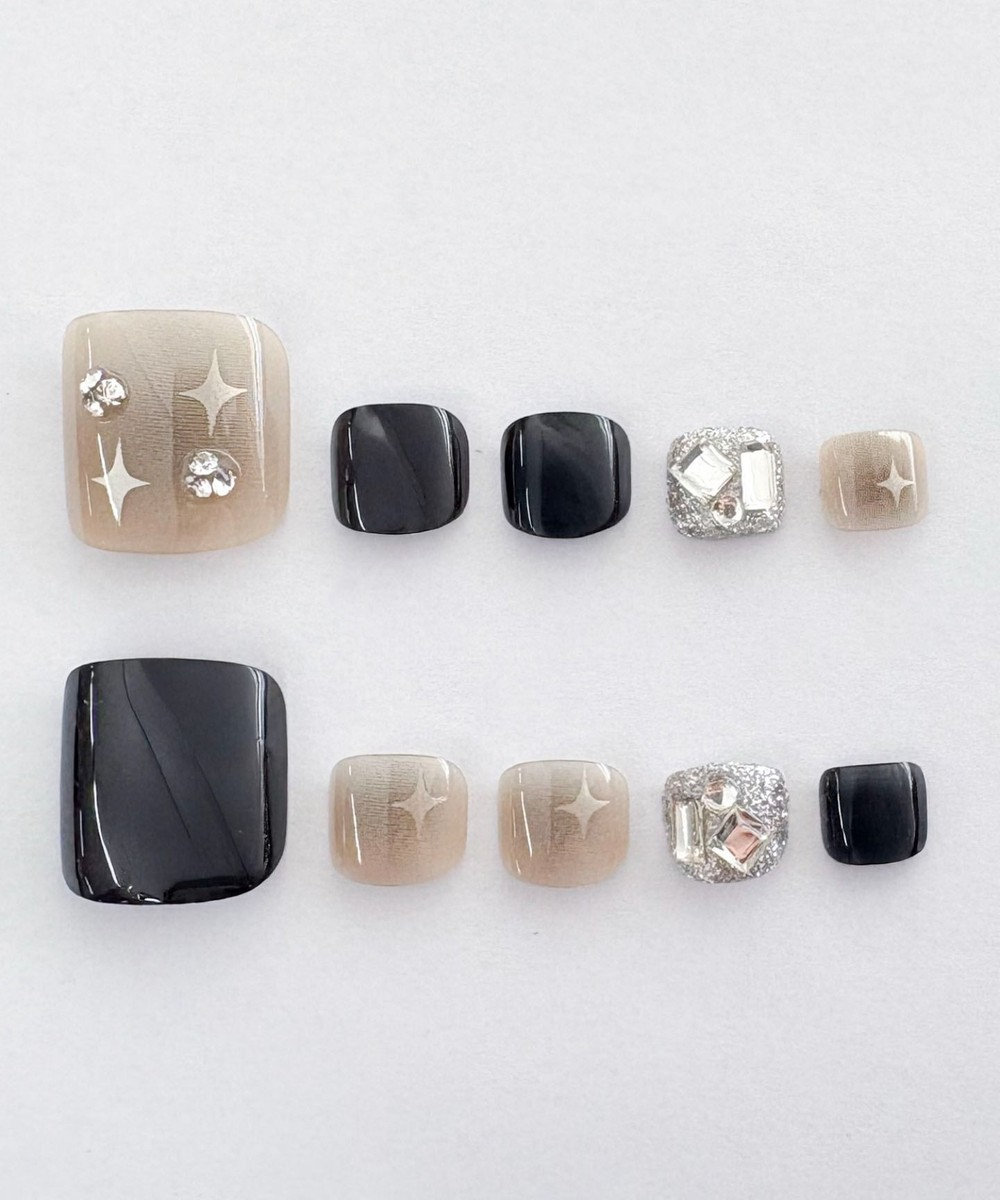 WEGO デザインフットネイルチップ 