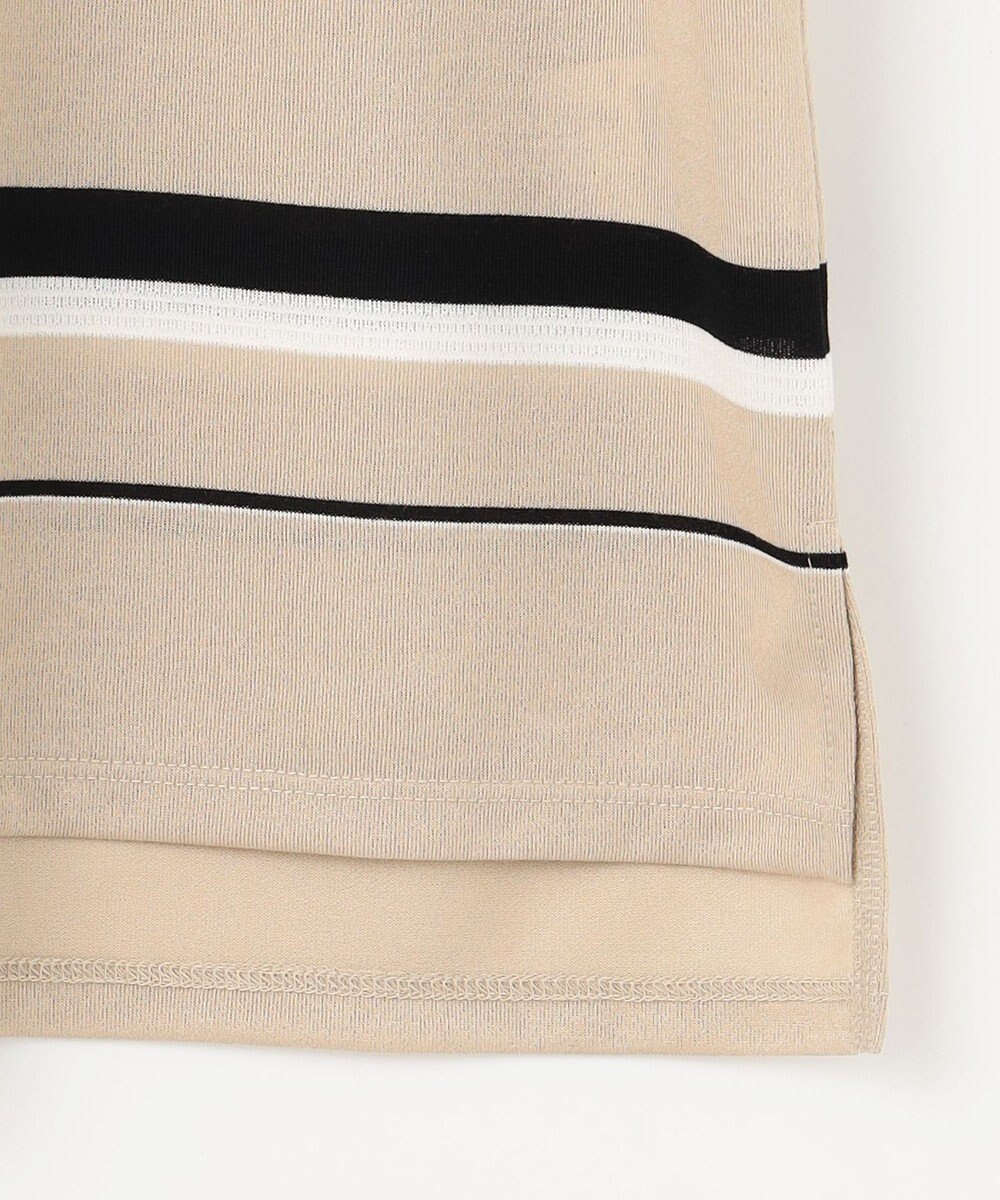 J.PRESS LADIES L パネルボーダー フレンチスリーブ カットソー 