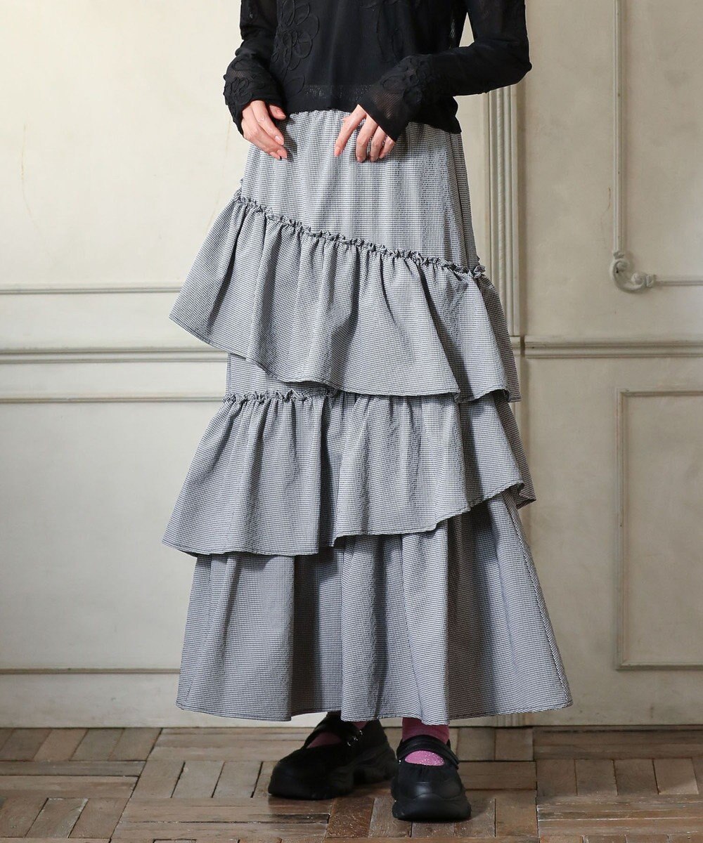 Green Parks ・ＥＬＥＮＣＡＲＥ　ＤＵＥ　ギンガムティアードスカー 