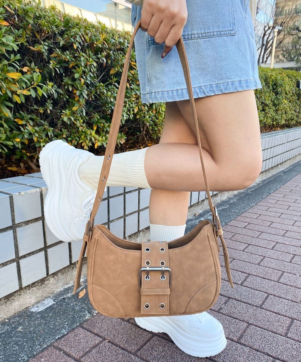 WEGO マルチWAYハーフムーンベルトバッグ 