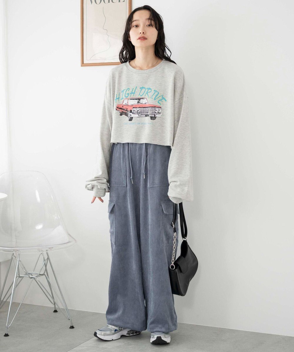 WEGO ヴィンテージライクショートスウェット 