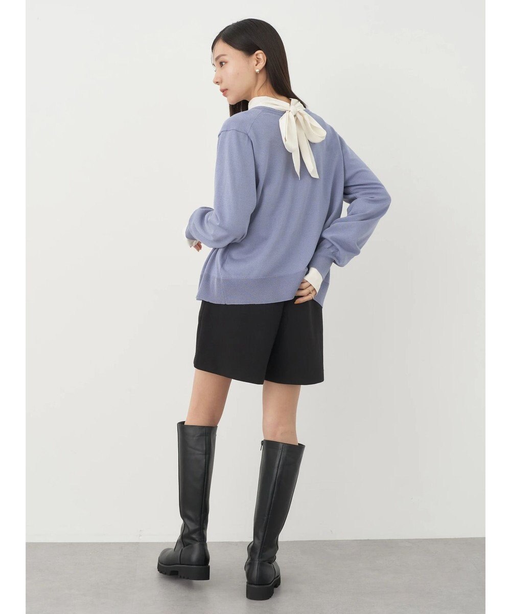 earth music&ecology いろいろ釦クルーネックカーディガン 