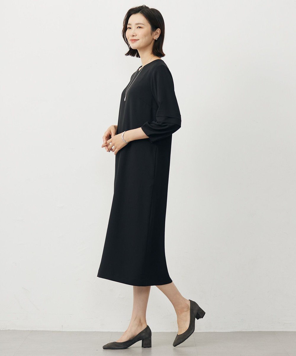 J.PRESS LADIES 【洗える・吸水速乾・接触冷感・セットアップ対応】Light ジョーゼット ワンピース 