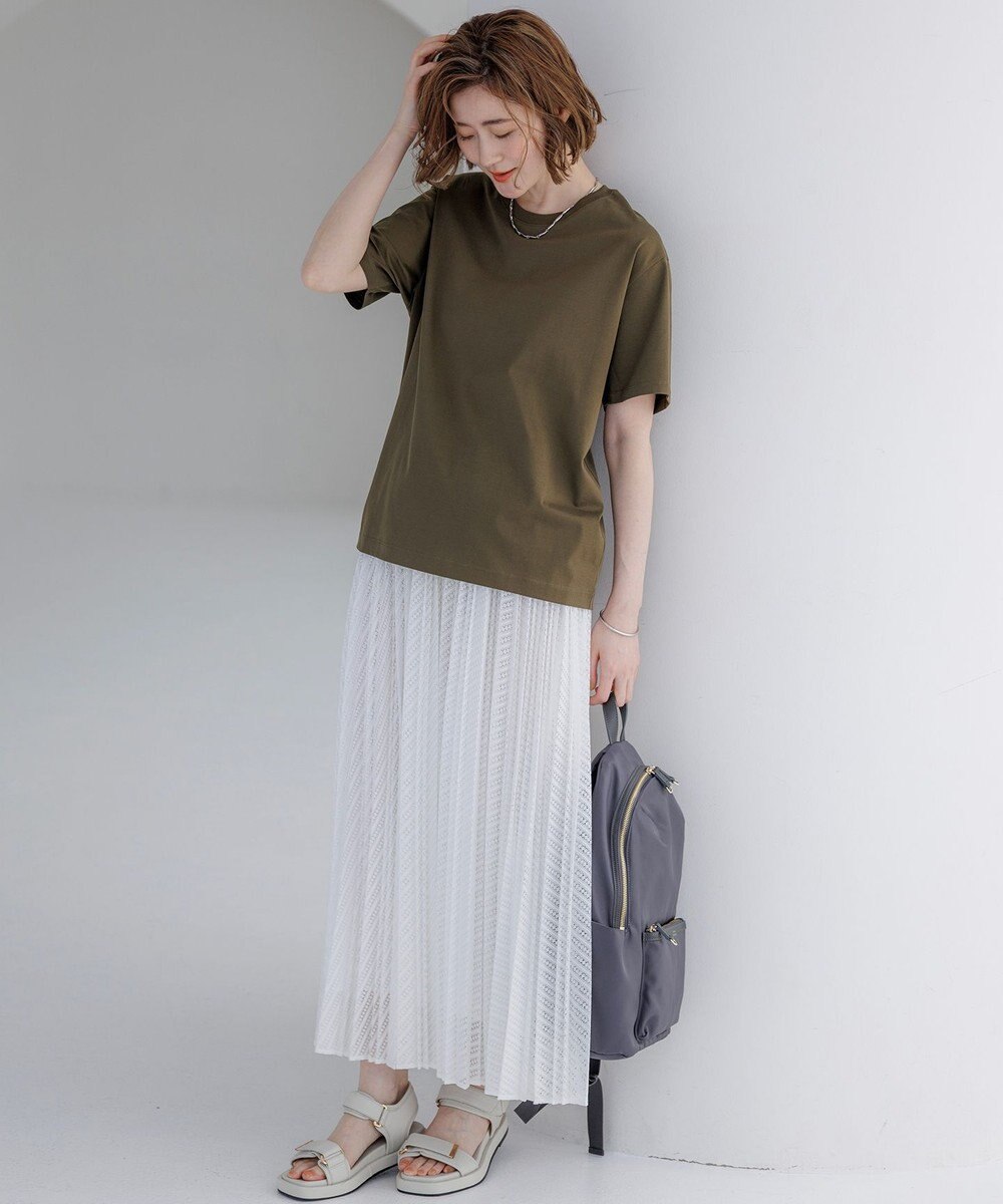 23区 シルキータッチ ベーシック Tシャツ 