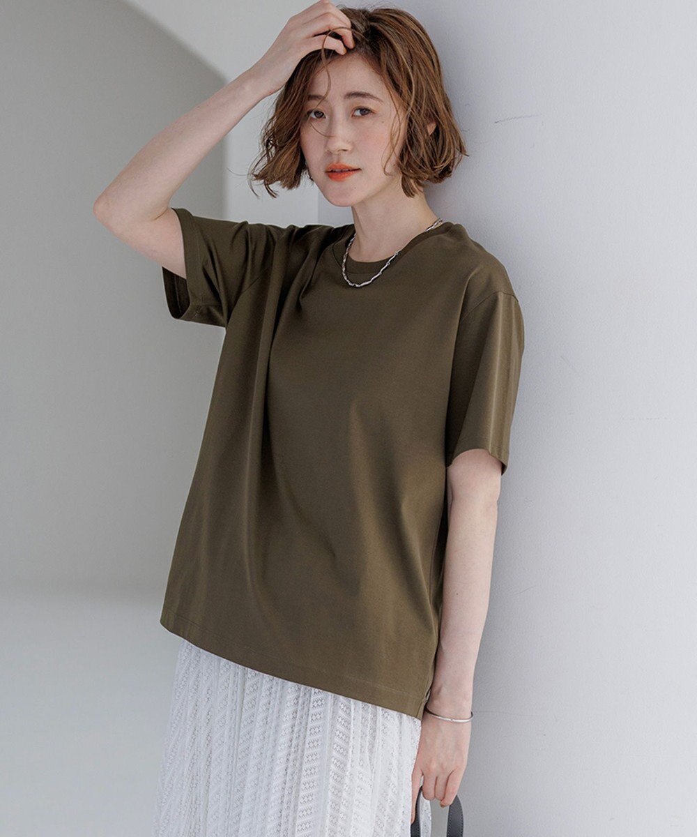 23区 シルキータッチ ベーシック Tシャツ 