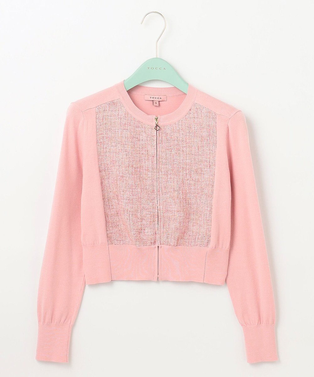 TOCCA 【洗える】PINK BASKET KNIT カーディガン 