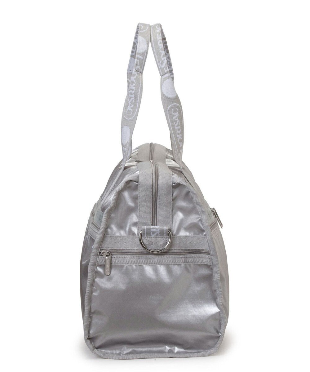LeSportsac DELUXE MED WEEKENDER MH/ロゴジャガードシルバースナイデル 