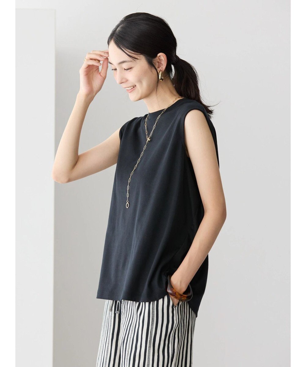 AMERICAN HOLIC 接触冷感ショルダータックノースリーブプルオーバー 