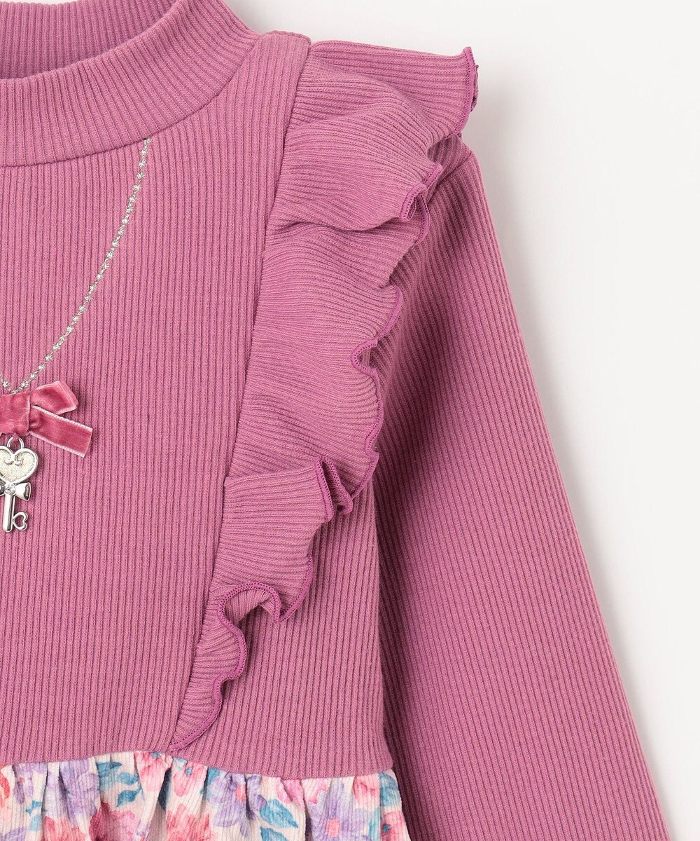 ANY KIDS 花柄ドッキングワンピース 