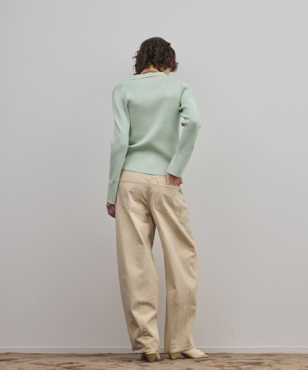 GRACE CONTINENTAL リブシャツニットトップ 