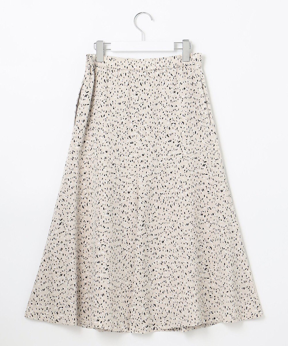 自由区 【洗える】スモールペタルプリント マーメイドスカート 