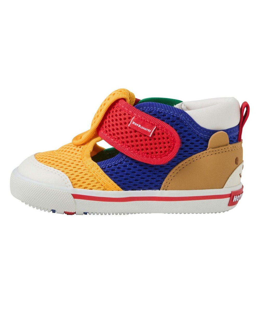 MIKI HOUSE HOT BISCUITS 【14-15cm】かかと顔 メッシュ セカンドベビーシューズ 