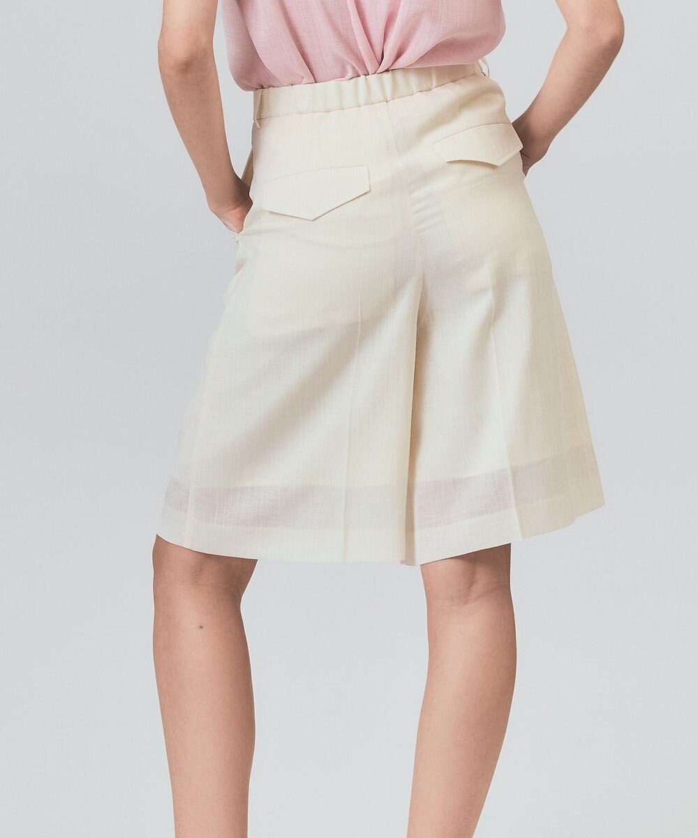 GRACE CONTINENTAL リネンライクシアーパンツ 