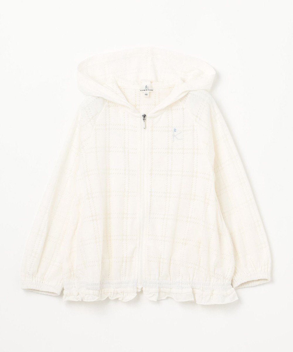 組曲 KIDS 【110-140㎝】【UVケア】オパールチェック パーカー 