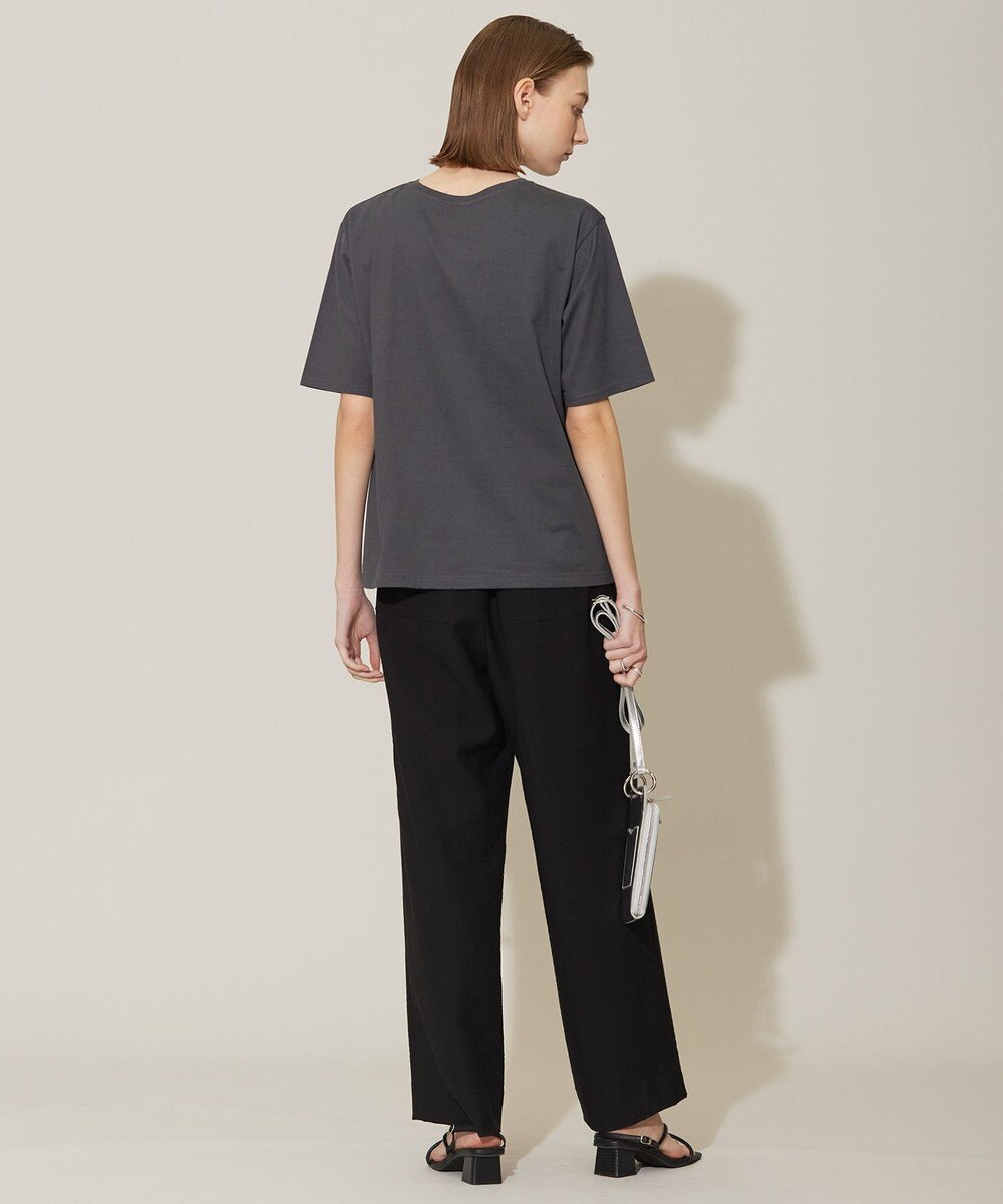 ICB 【洗える】ワッシャーツイル ワイドストレートパンツ 