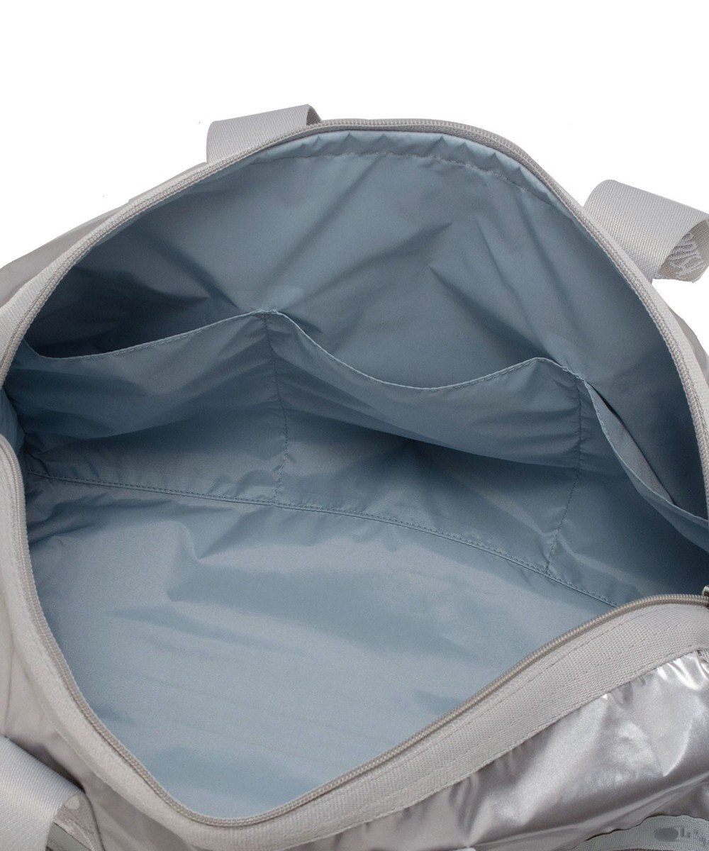 LeSportsac DELUXE MED WEEKENDER MH/ロゴジャガードシルバースナイデル 