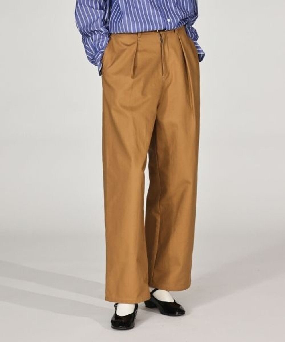 LENO ONE  FOWARD PLEATS CHINO TROUSERS ワンタックチノパンツ 