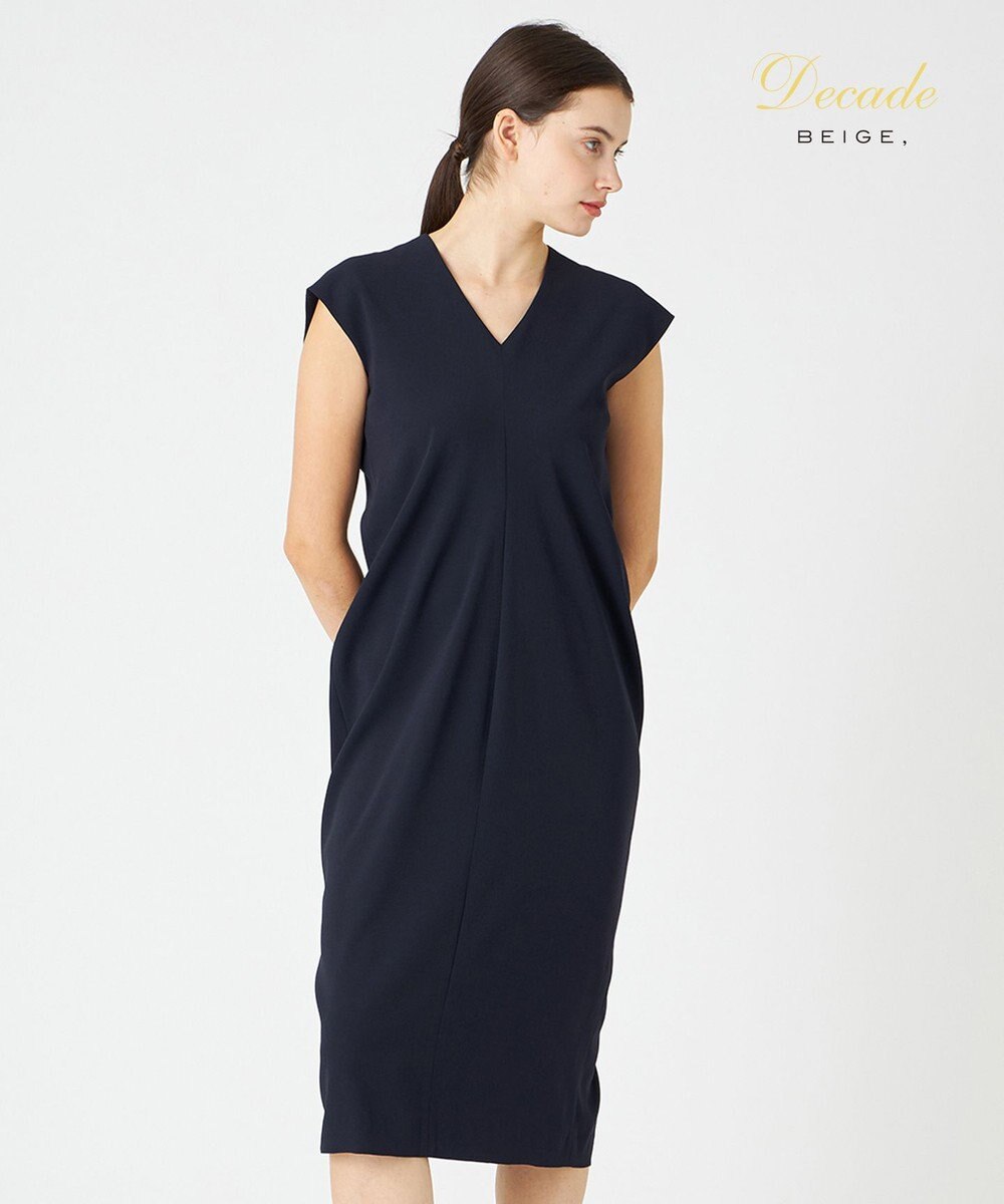 BEIGE， CINDY / Vネックドレス 