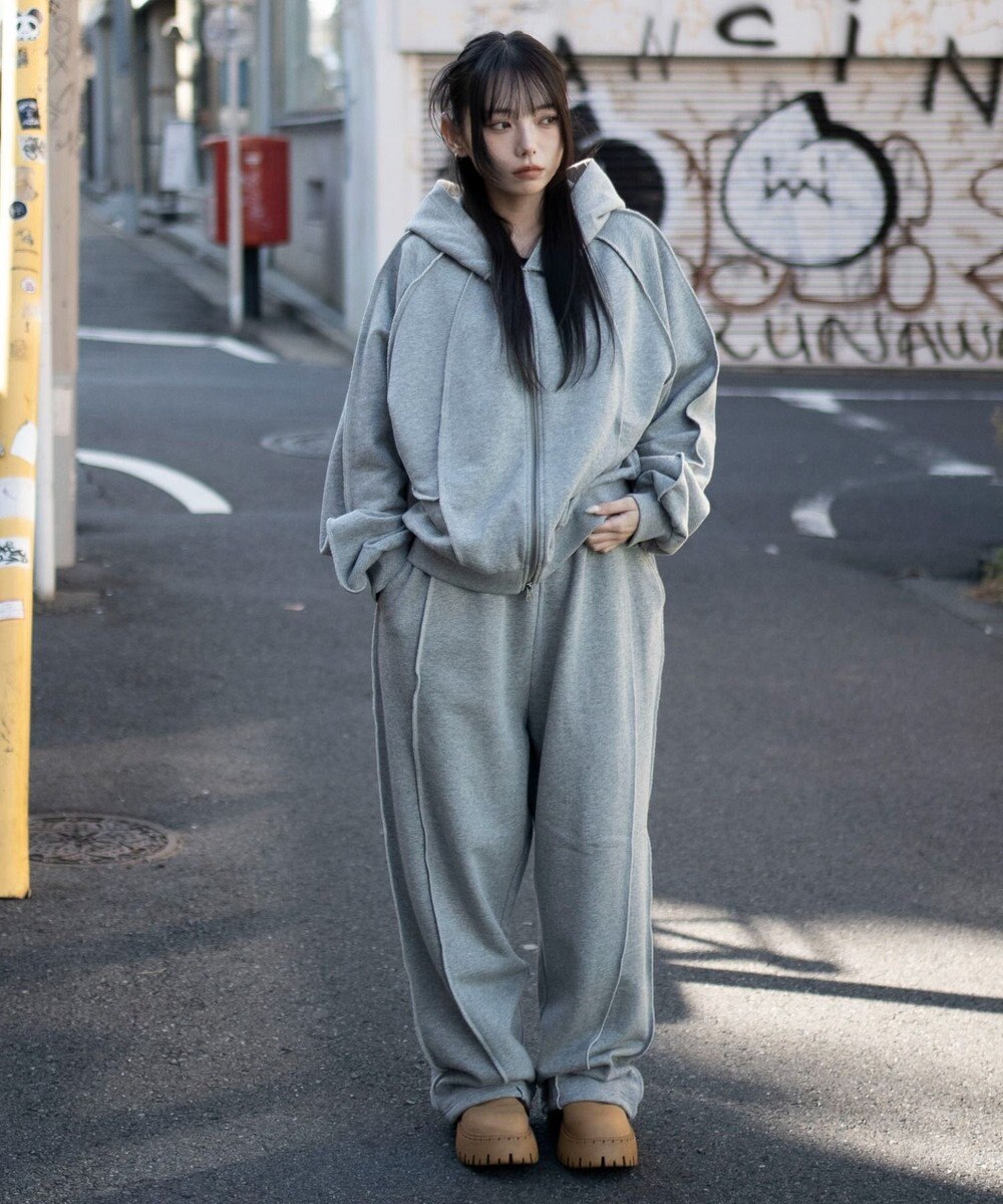 WEGO 【ユニセックス着用ITEM/ウエストゴム】スウィッチングスウェットパンツ 