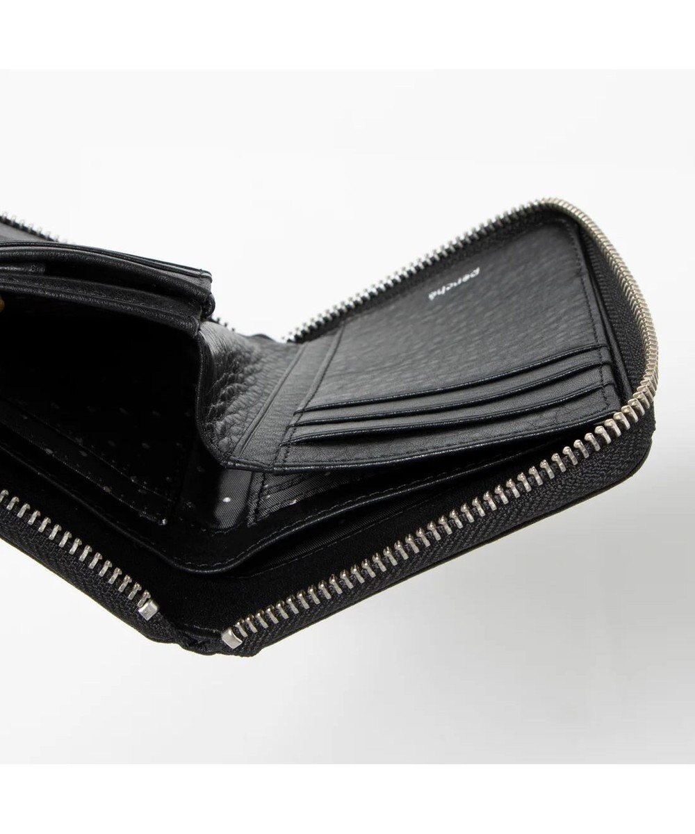 UNBILLION ペルケ perche / ドット型押しラウンドパームフィット財布 