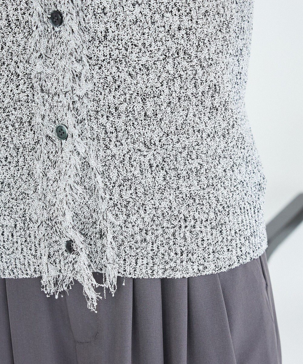 CRAFT STANDARD BOUTIQUE フリンジノースリーブニットプルオーバー 
