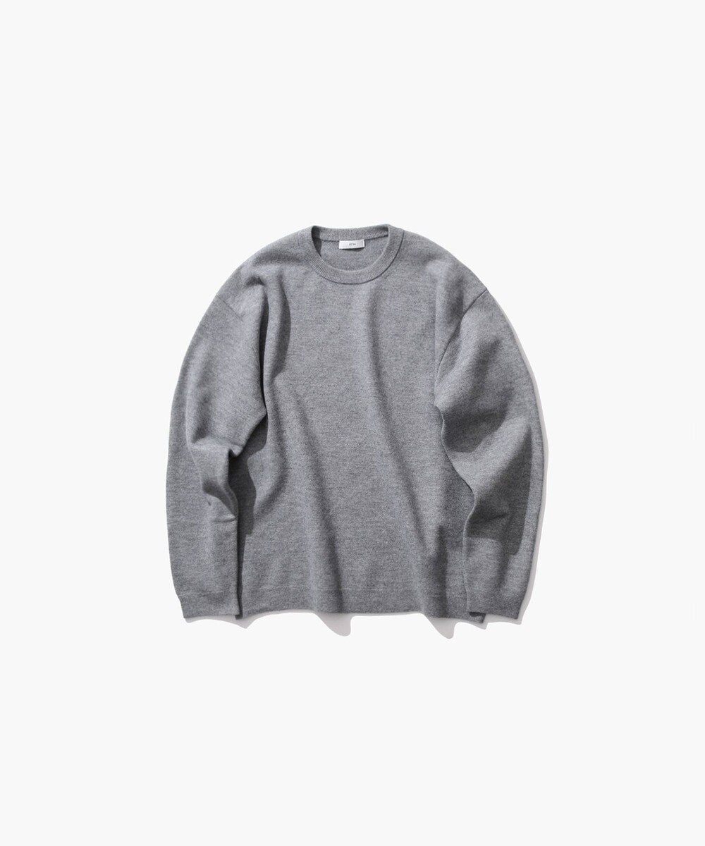 ATON FINE WOOL MELTON | クルーネックセーター - UNISEX 