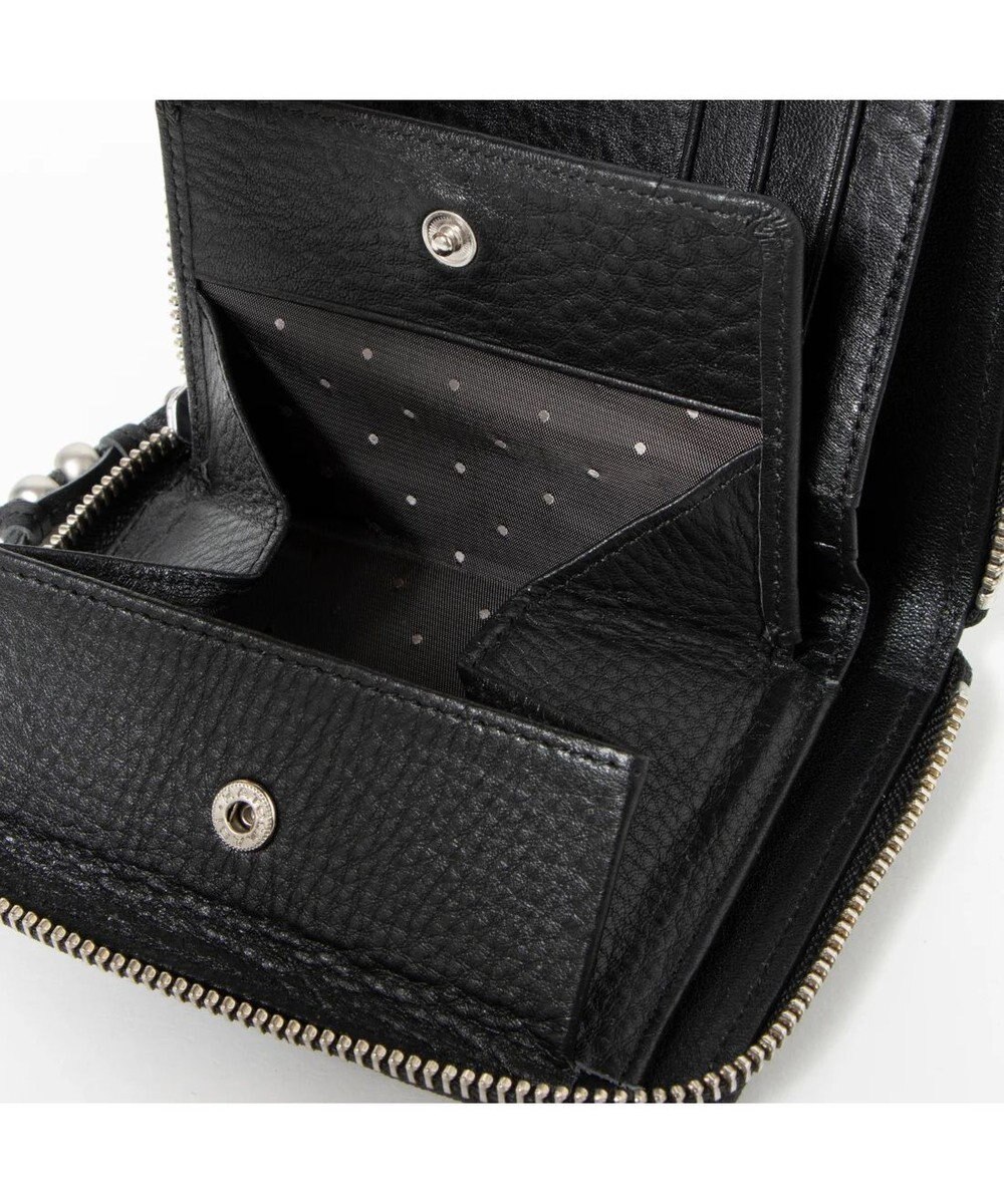 UNBILLION ペルケ perche / ドット型押しラウンドパームフィット財布 