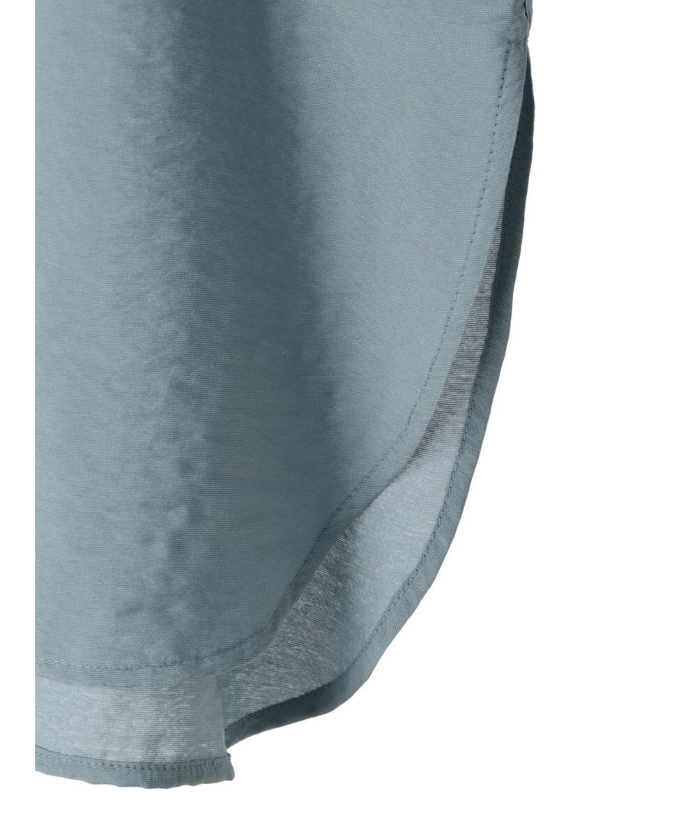 AMERICAN HOLIC バンドカラーフリルシャツチュニック 