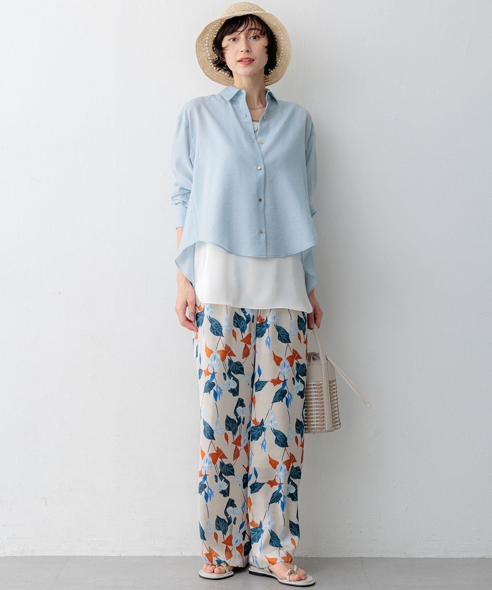 23区 【先行予約】カラーリリープリント ワイド パンツ 