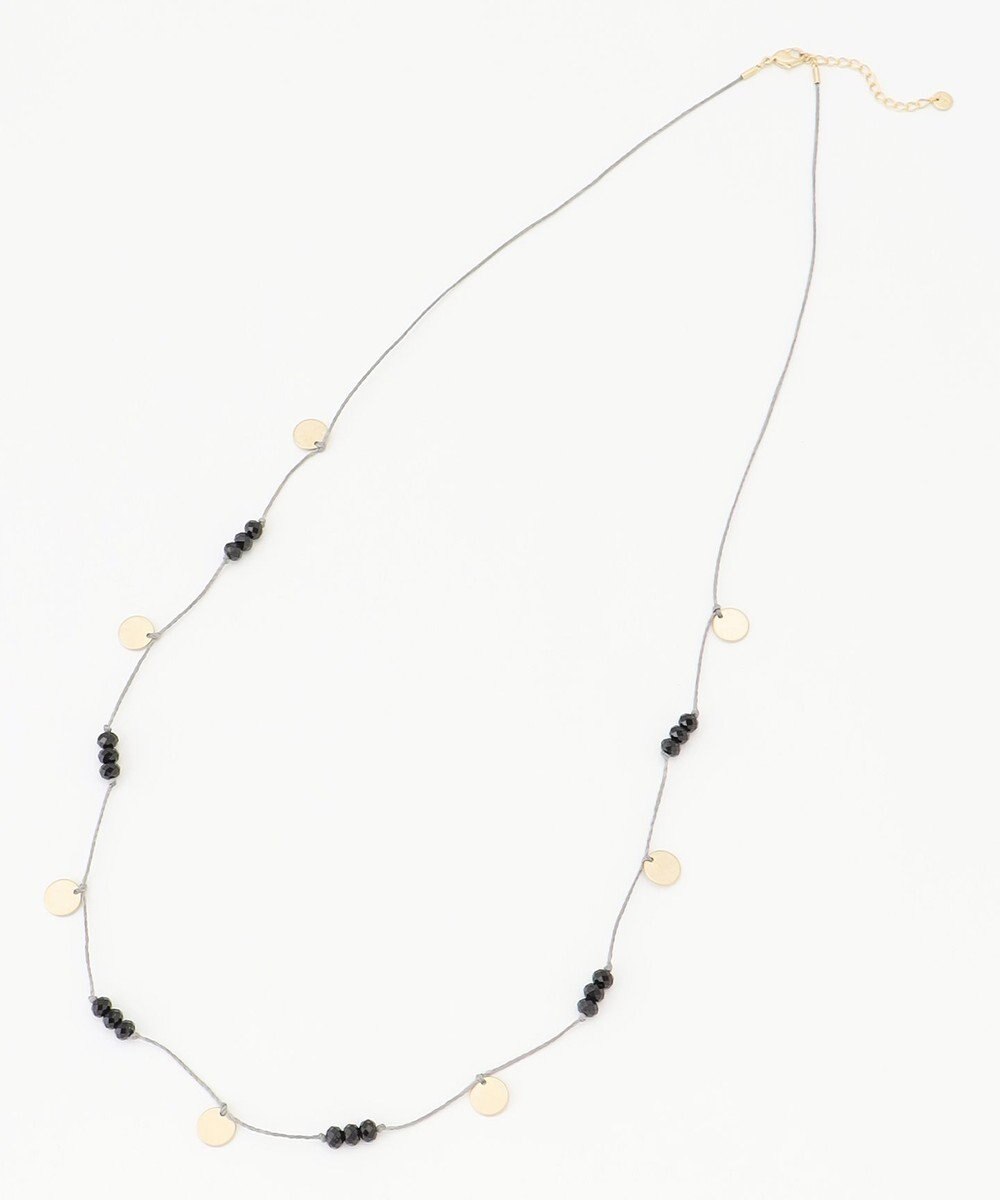 自由区 【カタログ掲載】ストーンメタルプレートコード ネックレス 