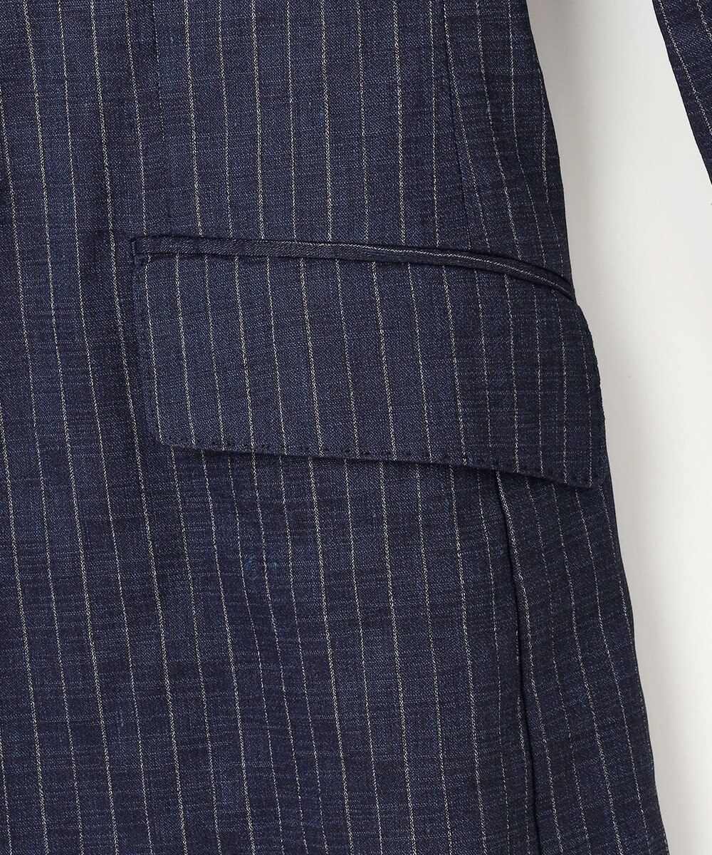 JOSEPH ABBOUD 【清涼/軽量/ストレッチ】ミックスリネンストライプジャケット 