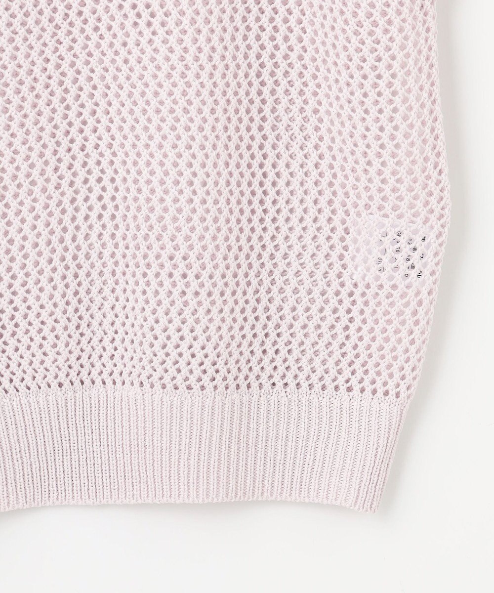 ANY フレンチスリーブメッシュニット 