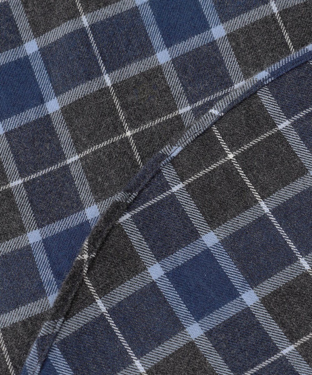 JOSEPH ABBOUD 【柔らか/暖かい】ファインブラッシュド ネル チェック シャツ 