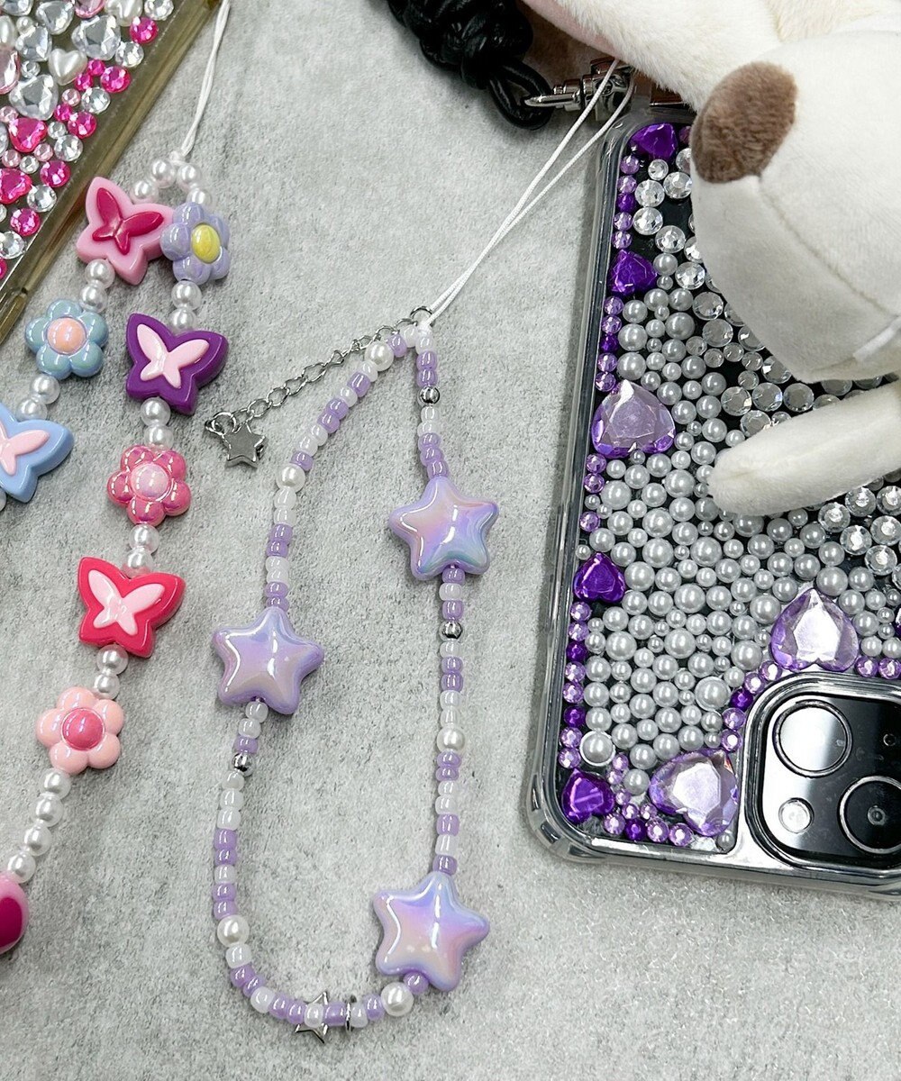 WEGO ビーズストラップキーホルダーE 