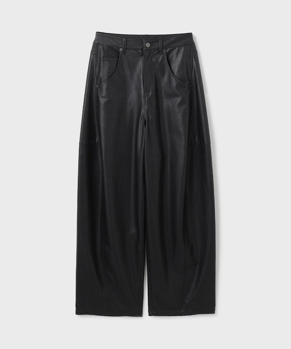 GRACE CONTINENTAL クラッシュレザーエッグパンツ 