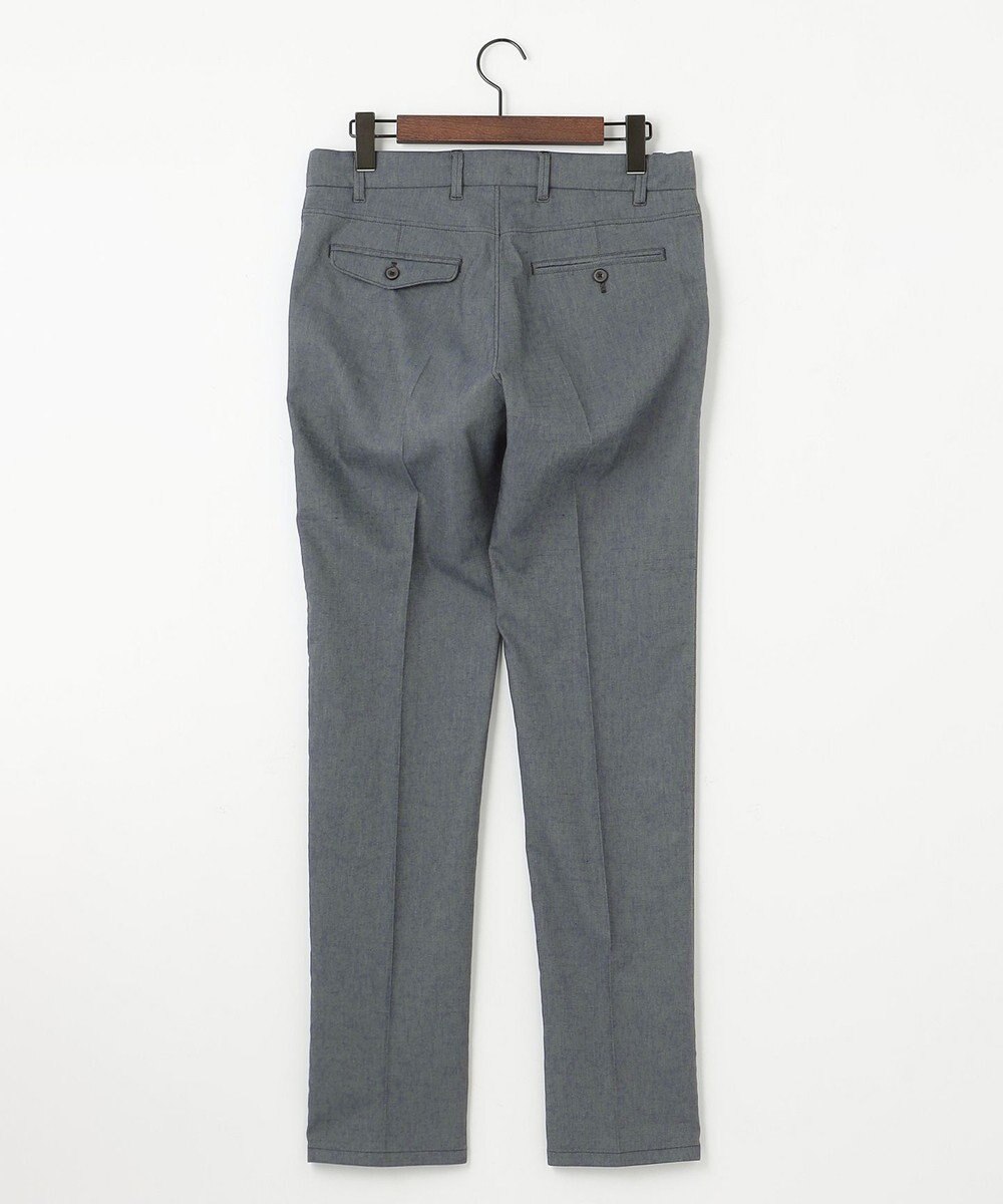 JOSEPH ABBOUD 【ウエストも伸びる！/ストレッチ】ミックスリネンシャンブレーパンツ 