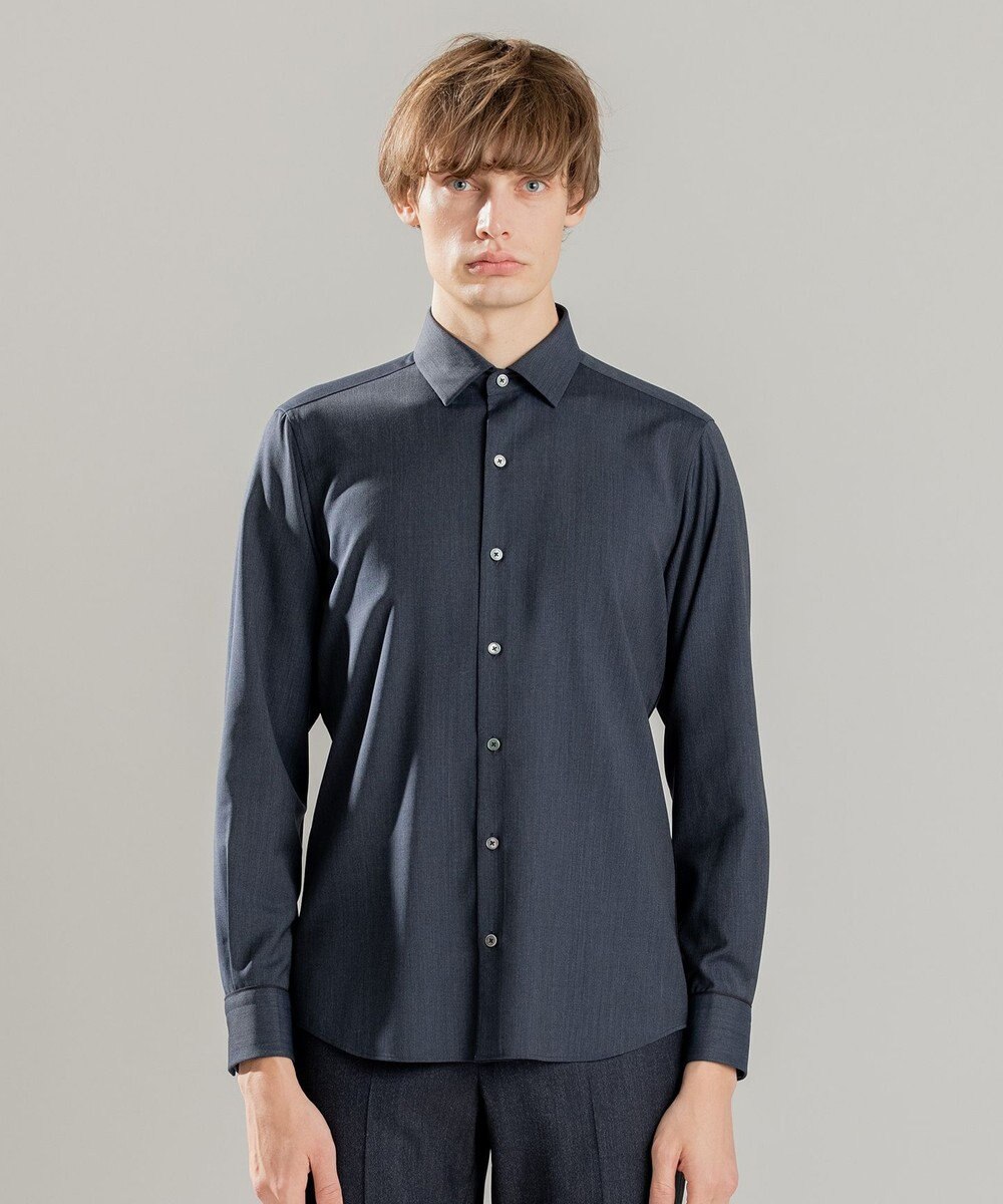 JOSEPH HOMME ACTIVE TROPICAL WOOL SHIRT 