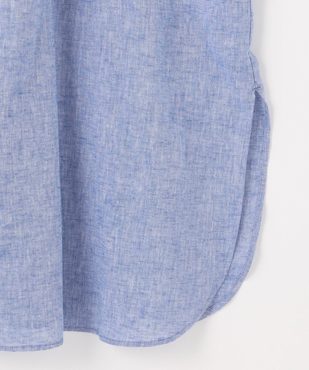 23区 S 【SLOW/洗える】リネンコットン シャツワンピース 