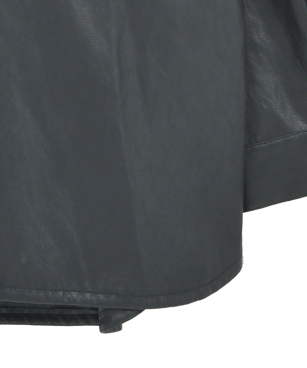 YECCA VECCA レザーライクシャツジャケット 