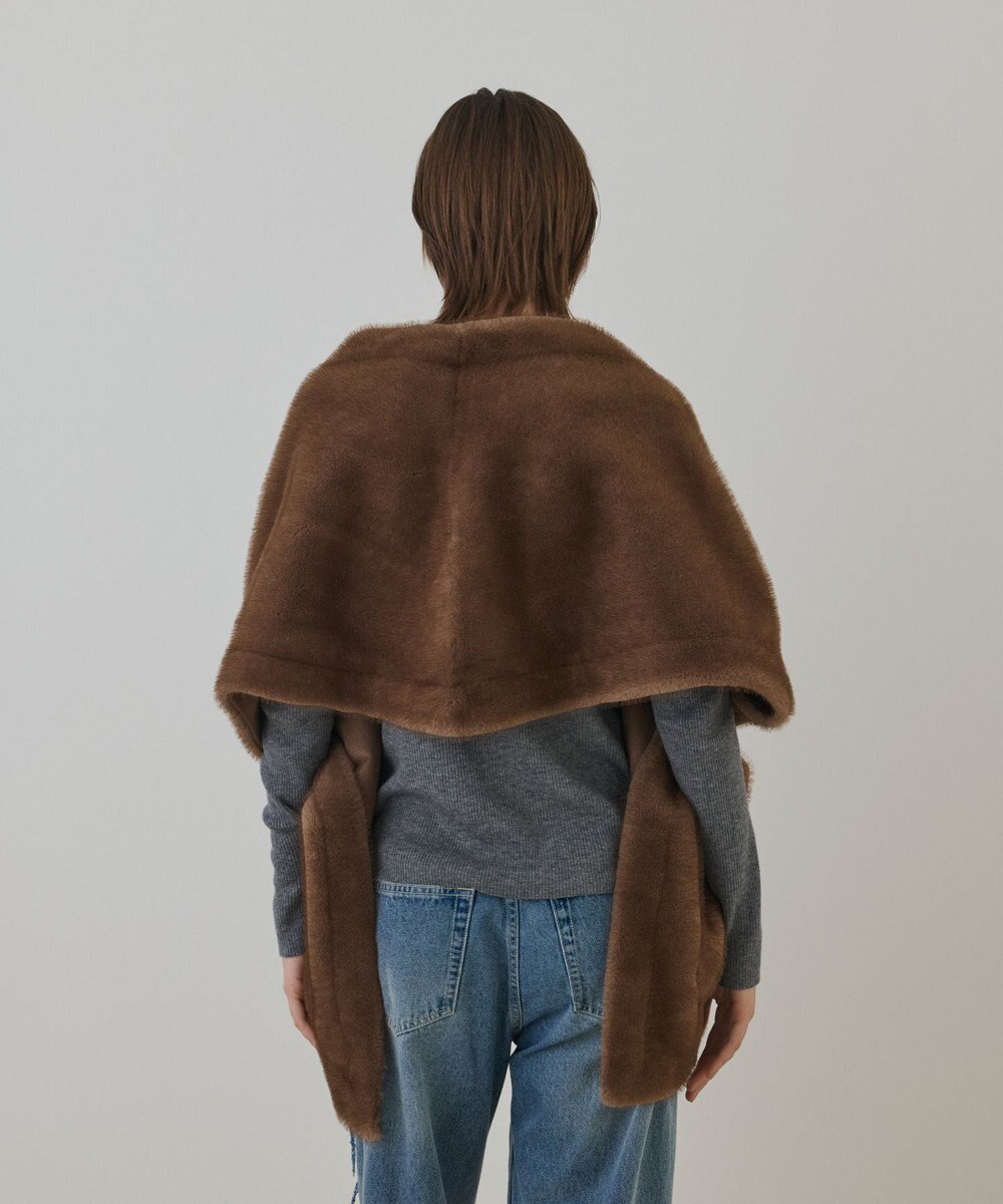 GRACE CONTINENTAL フェイクミンクストール 