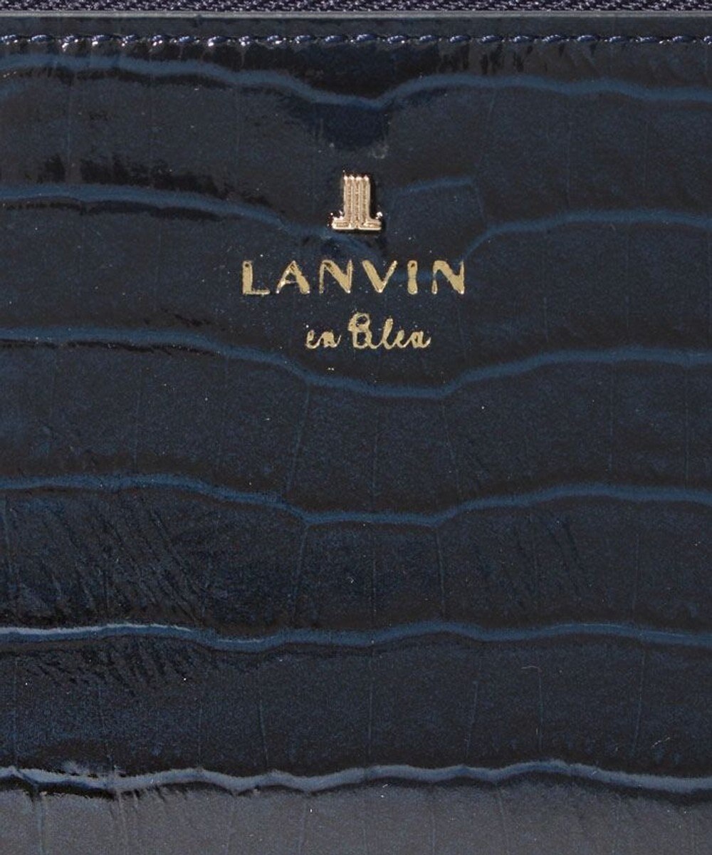 LANVIN en Bleu マゼンダ Lファスナー長財布 