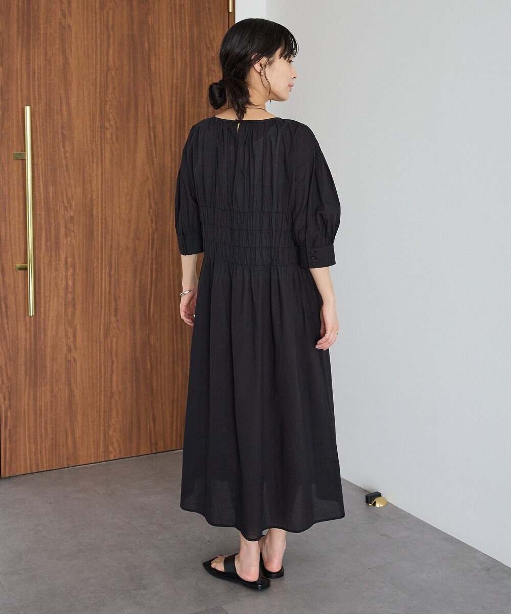 CRAFT STANDARD BOUTIQUE インド製 ハーフスリーブシャーリングワンピース 