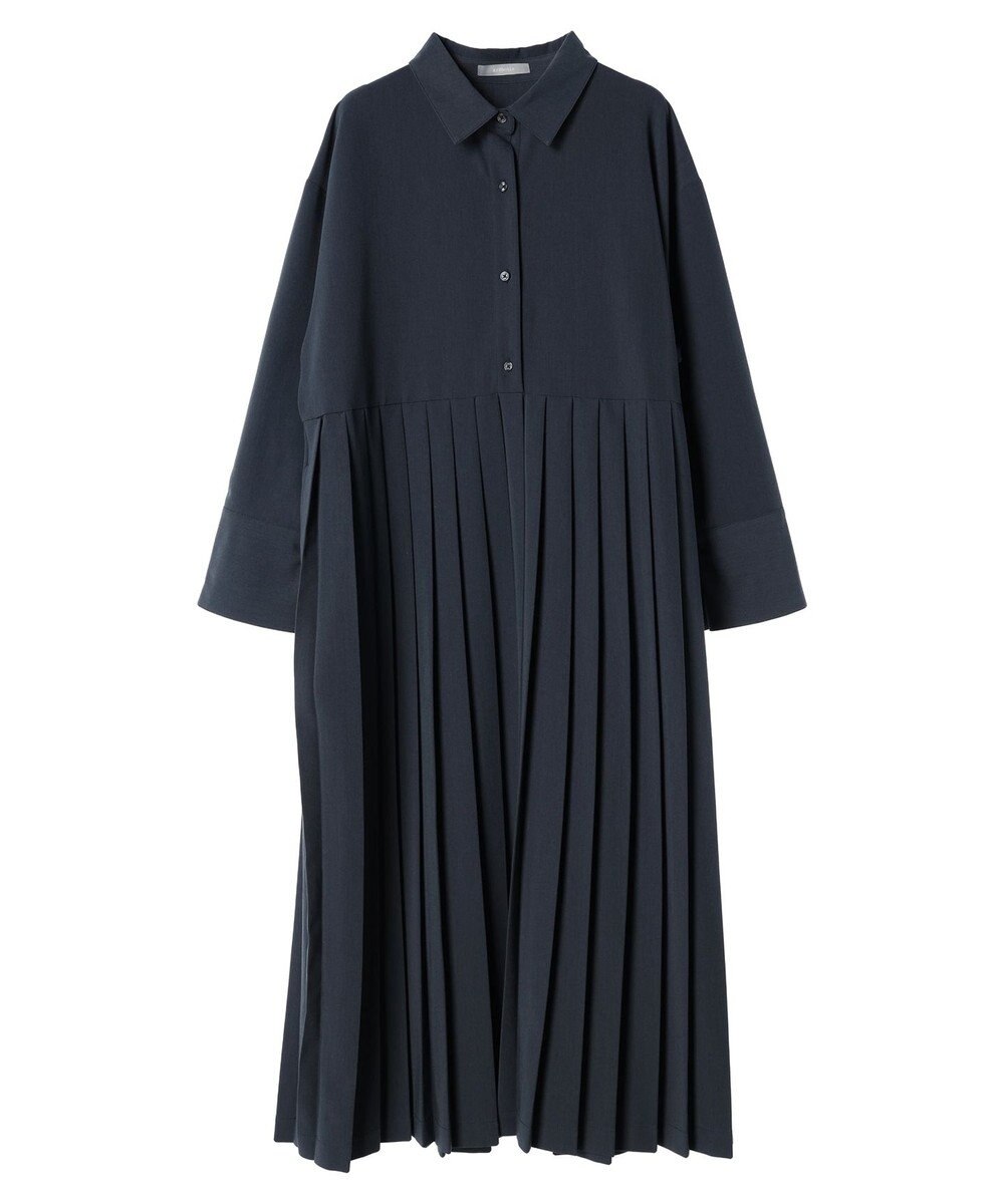 Green Parks armonia．プリーツシャツワンピース 
