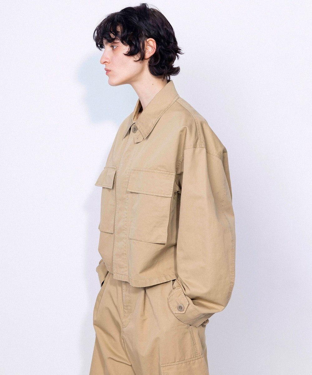 NAVE 【ReNAVE・セットアップ可/洗える】コットンリネンカルゼ ショートジャケット 